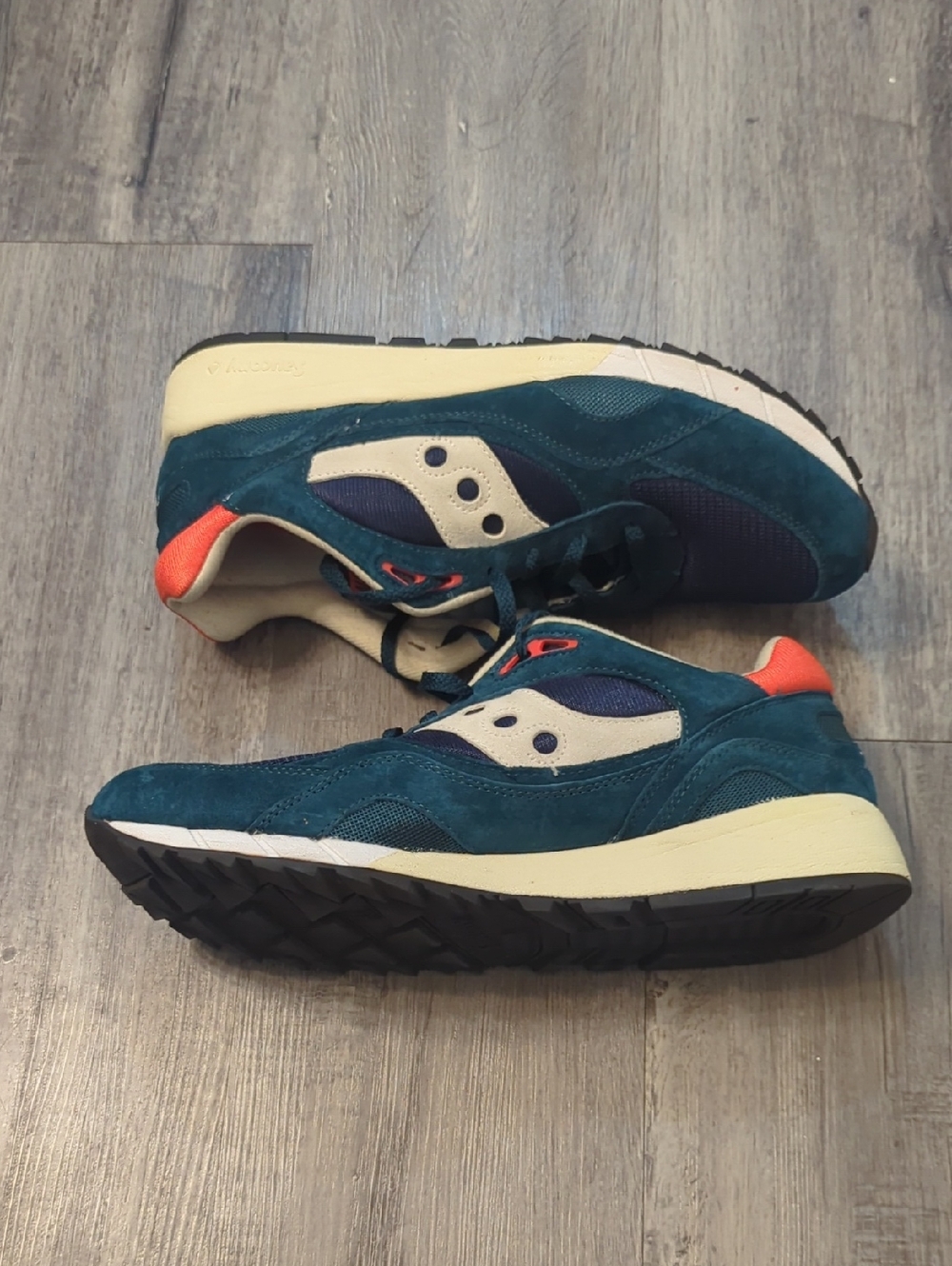 Saucony Shadow 4000 Teal & Navy Casual Sneakers - Picture 5 of 7